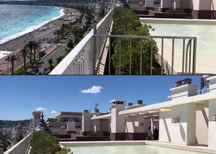 Studio With Terrace & Rooftop Pool In Promenade Des Anglais
